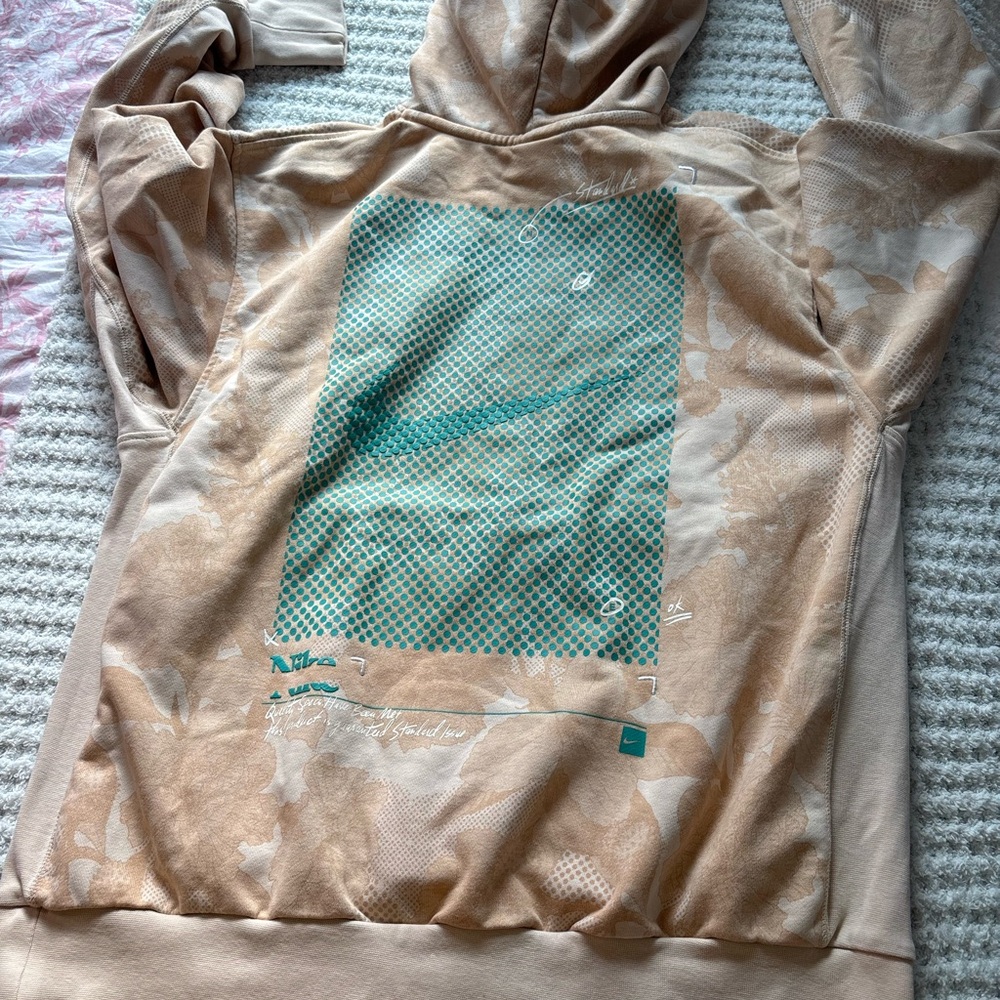 Nike Tan Sweater with Relaxed Fit and Hood - Picture 9 of 11